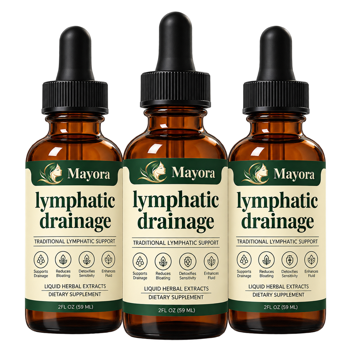 Lymphatic drainage drops